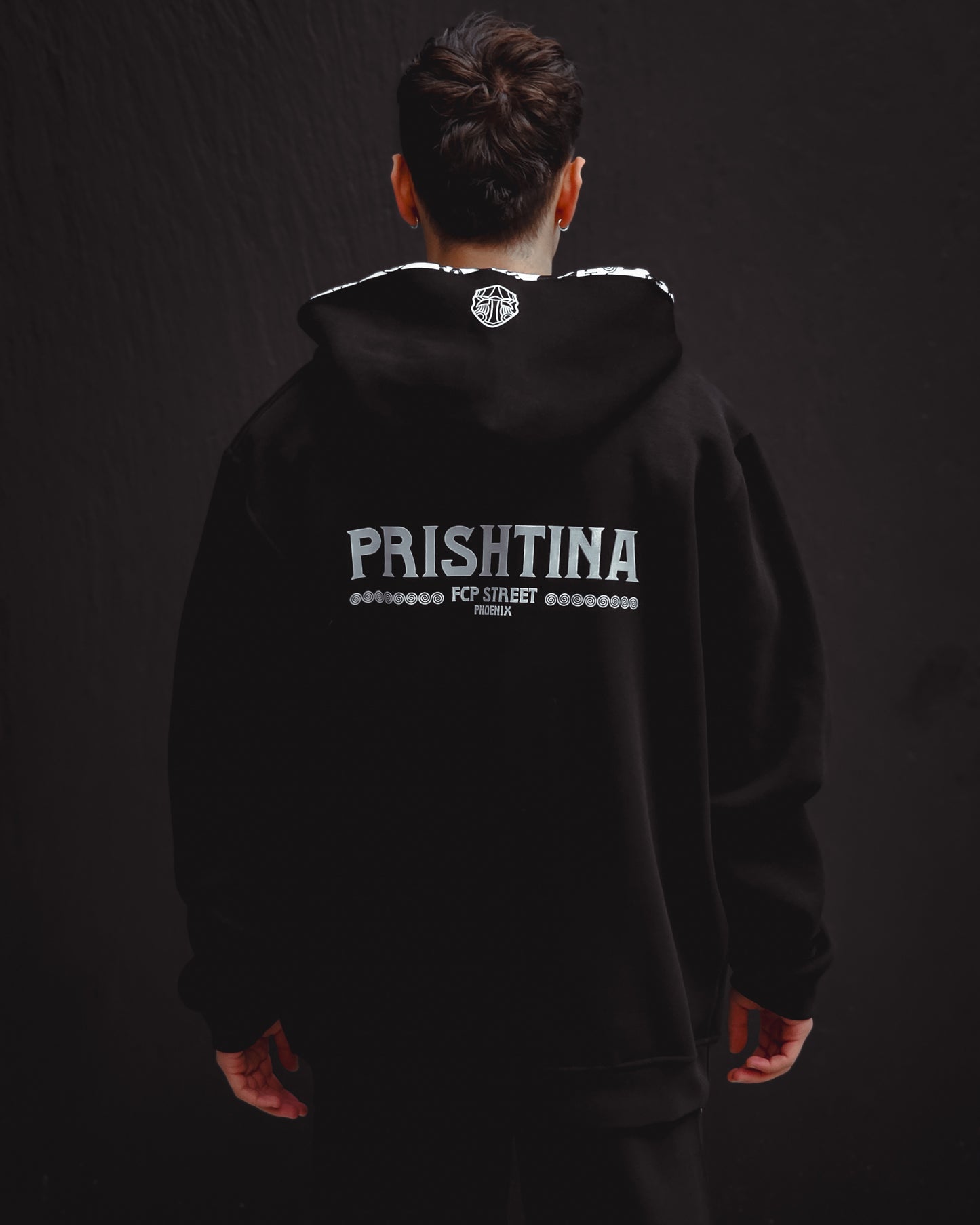 FCP STREET black zip hoodie