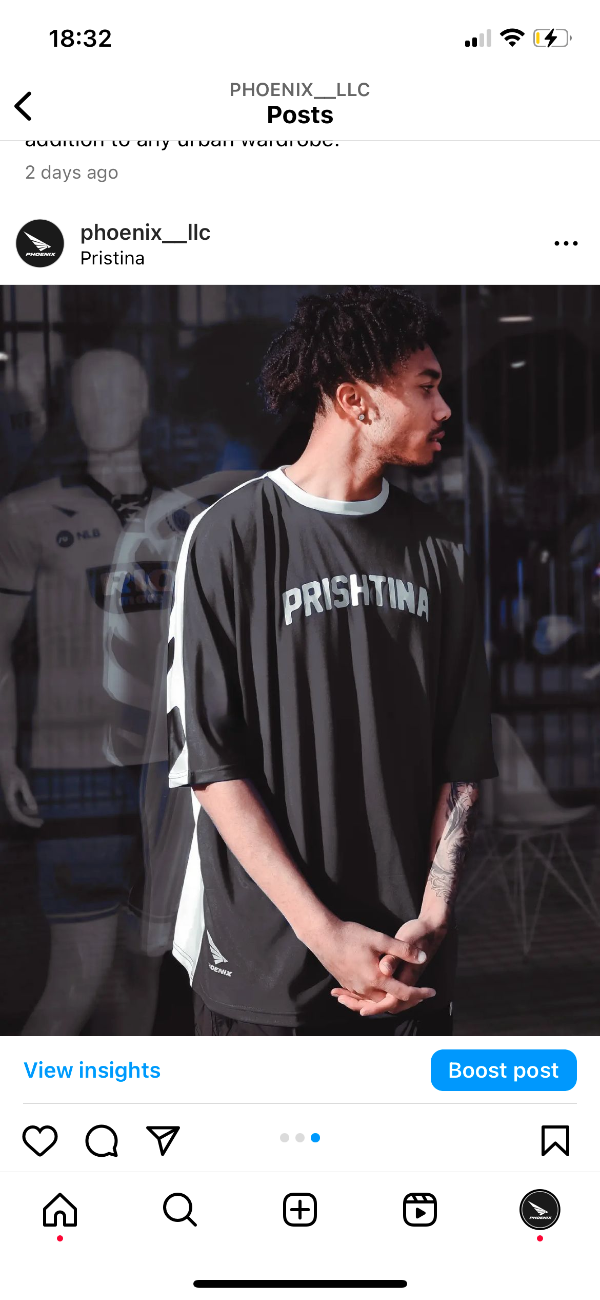 Prishtinë - Oversized Shirt - Black & White